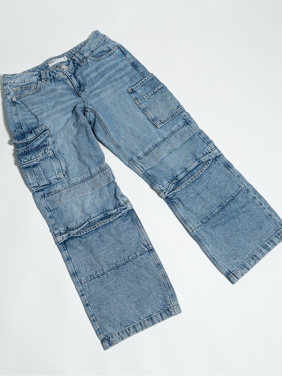 Garage Denim - Garage Denim Low Rise Baggy Cargo Jeans